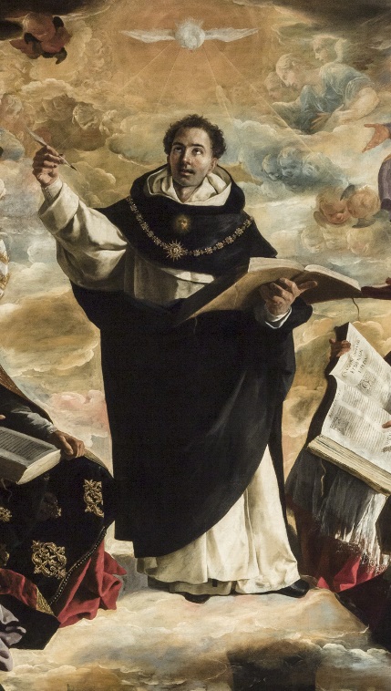 Tomás de Aquino pintado por Zurbarán