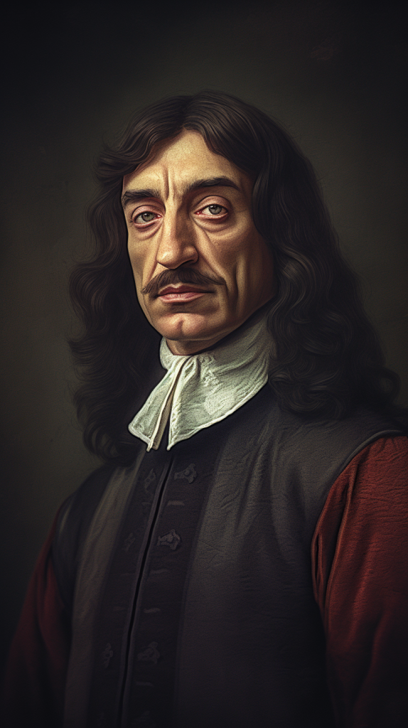 magen de René Descartes famoso por su frase "Cogito, ergo sum"