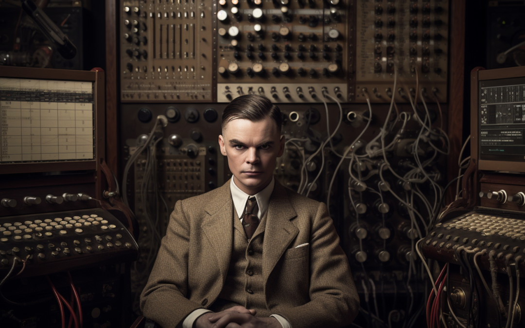 Retrato recreado de Alan Turing