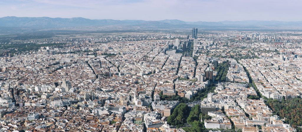 Panorámica de la ciudad de Madrid