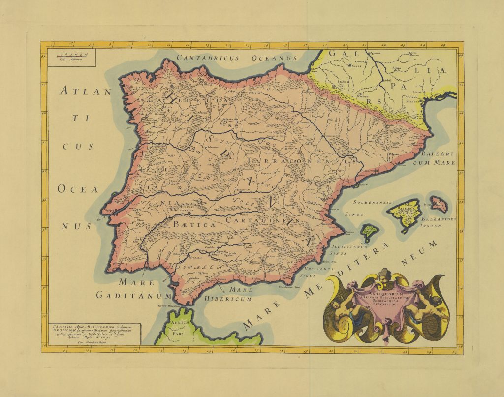 Mapa Histórico de España (1640)