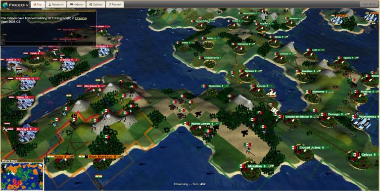 Freeciv: aprende historia, geografía y geopolítica jugando